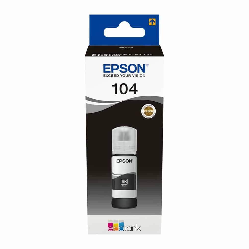 Epson 104 Black Ink 65ml Refill Bottle